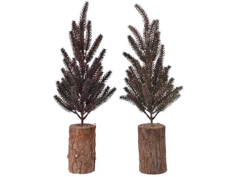 Everlands Minibaum Holzfuss 44 cm sortiert