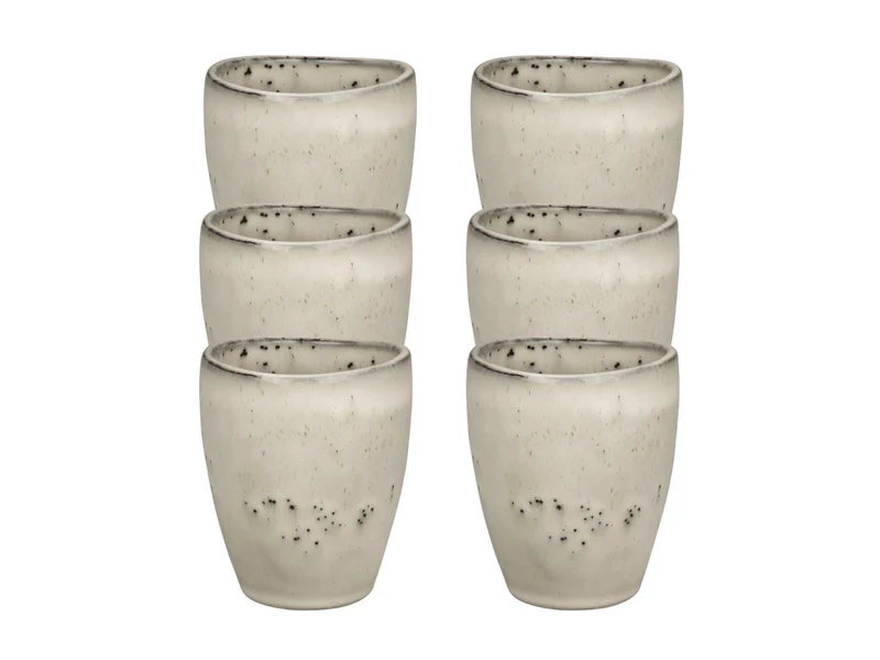 Broste Copenhagen NORDIC SAND Espresso Becher 0,1 l Set6