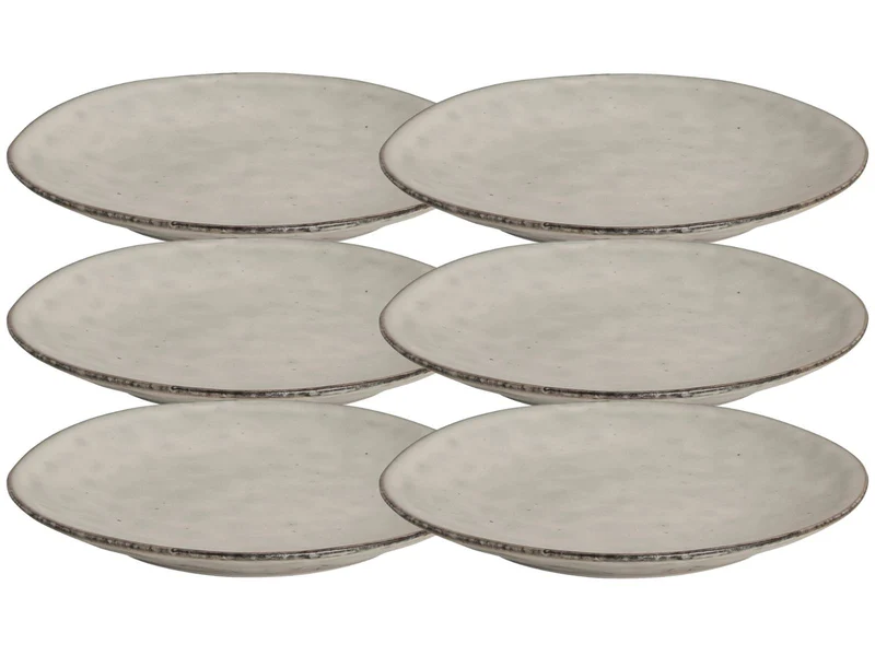 Broste Copenhagen NORDIC SAND Brotteller 15 cm Set6