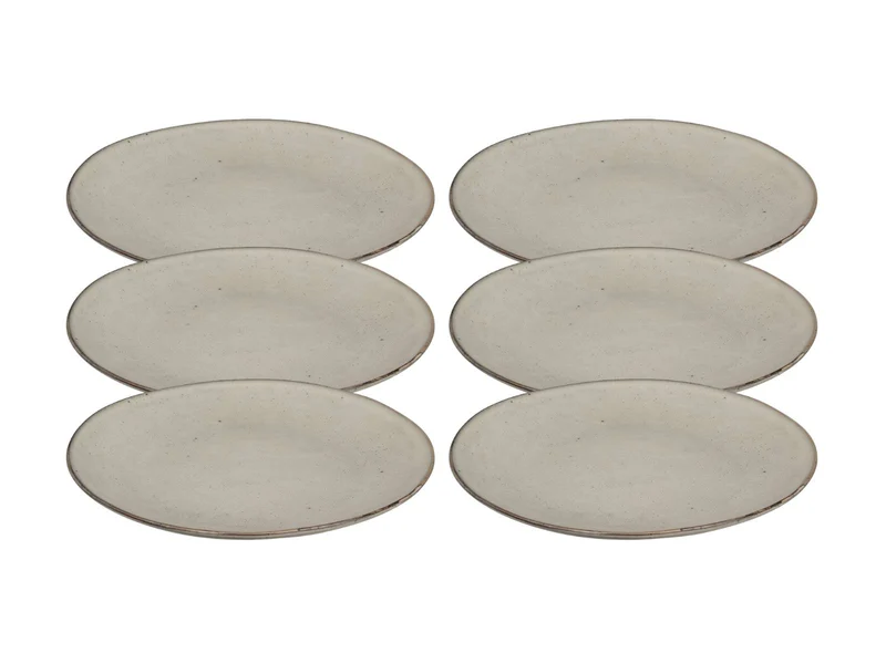 Broste Copenhagen NORDIC SAND Speiseteller 26 cm Set6
