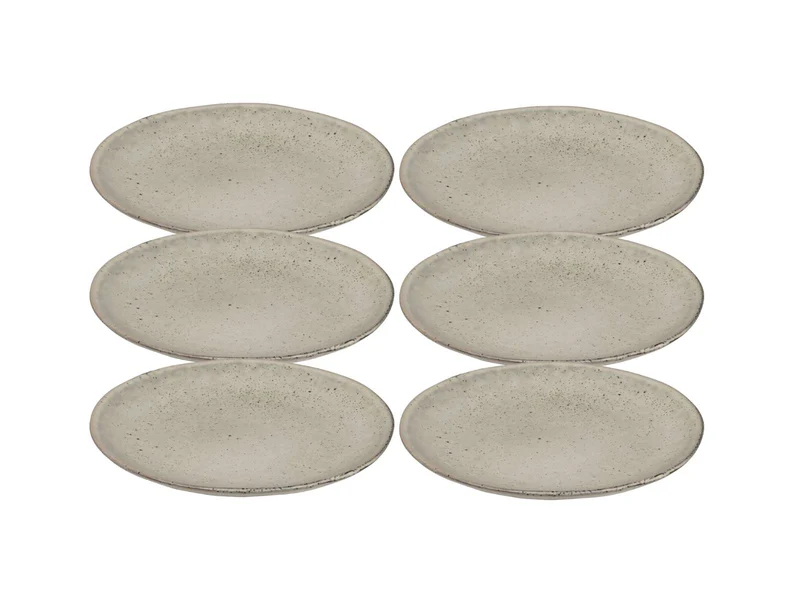 Broste Copenhagen NORDIC SAND Dessertteller 20 cm Set6