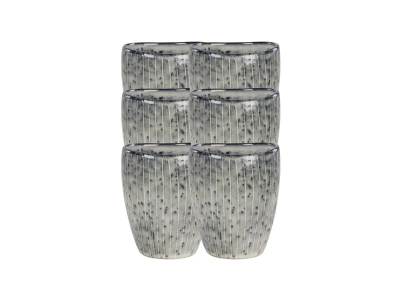 Broste Copenhagen NORDIC SEA Becher ohne Henkel 0,25 l Set6