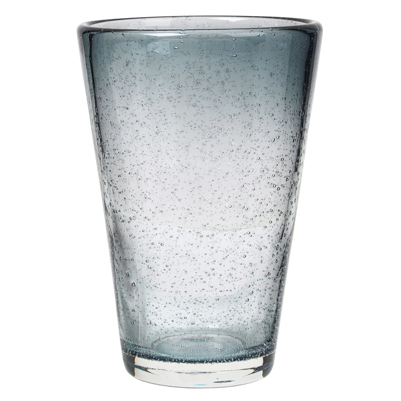 Broste Copenhagen Trinkglas gross BUBBLE grau 0,4 l