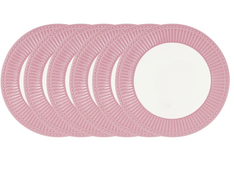 Greengate Alice Speiseteller dusty rose 26,5 cm Set6