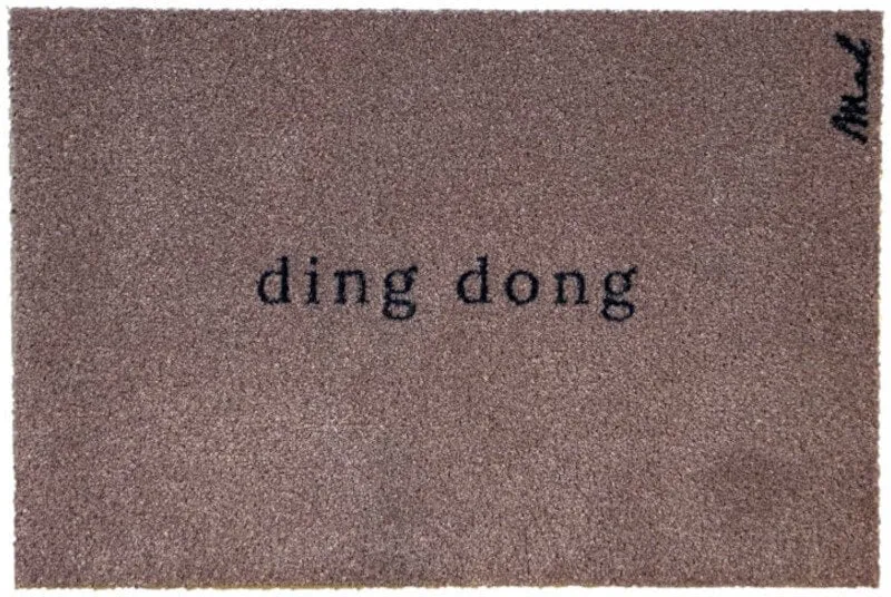 Türvorleger Schriftzug ding dong Anna