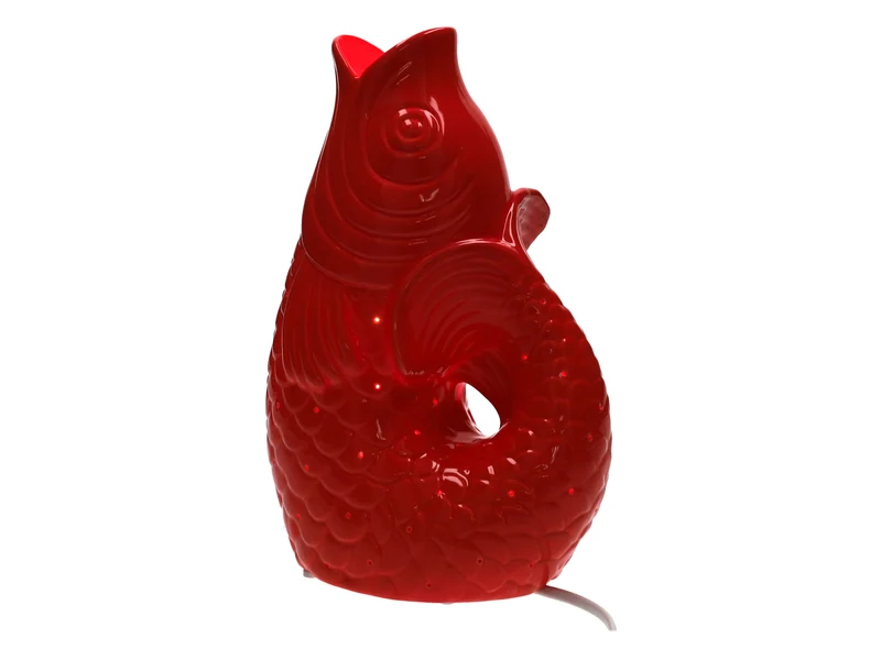 Giftcompany Monsieur Carafon Fisch Lampe XS rot 25cm