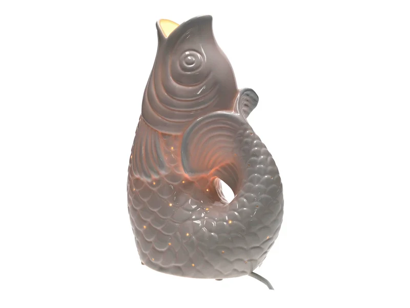 Giftcompany Monsieur Carafon Fisch Lampe XS weiß 25cm