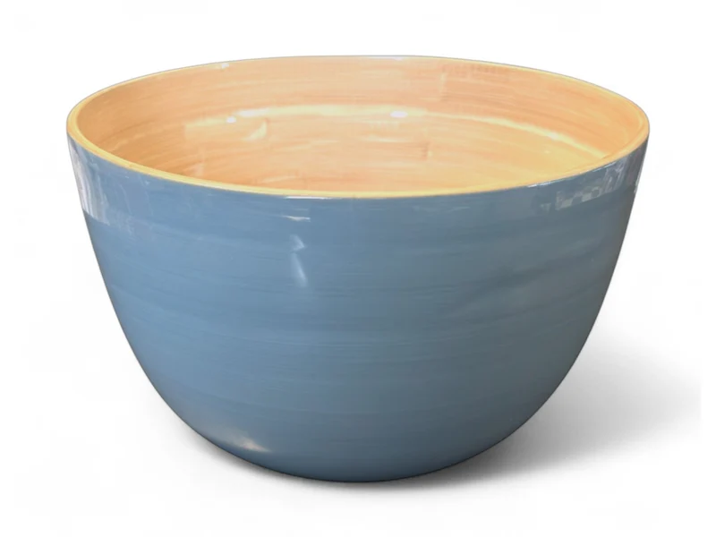 albert L. (punkt) Bambus-Schüssel taubenblau 26x16cm