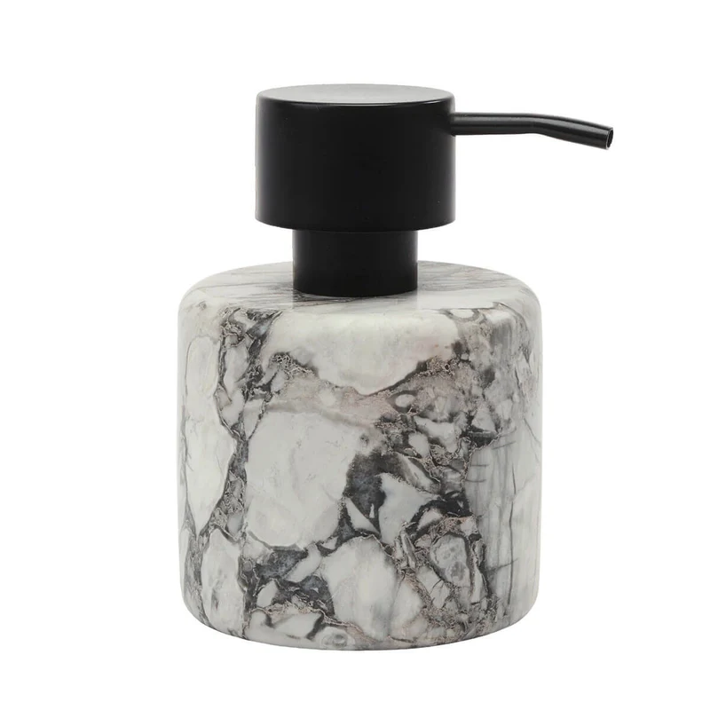 Marmor Badaccessoires Weiß Grau – Aquanova Nero