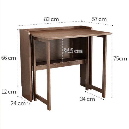 Faltbarer Computer-Schreibtisch mit Ablagefach