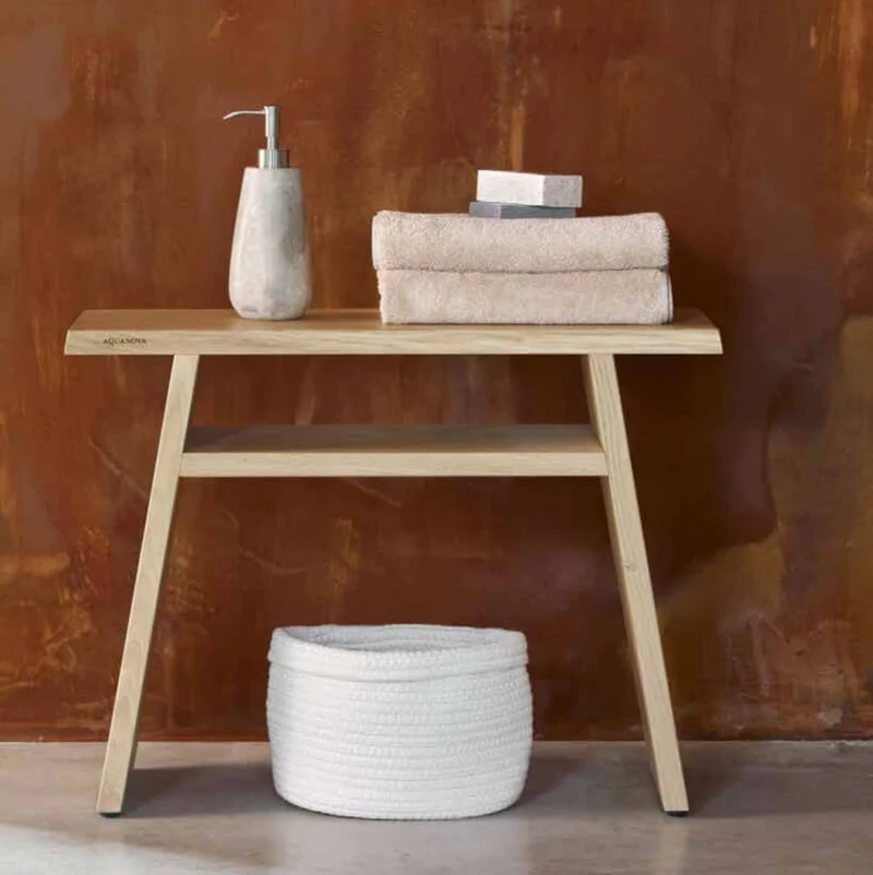 Hocker Eiche Mink