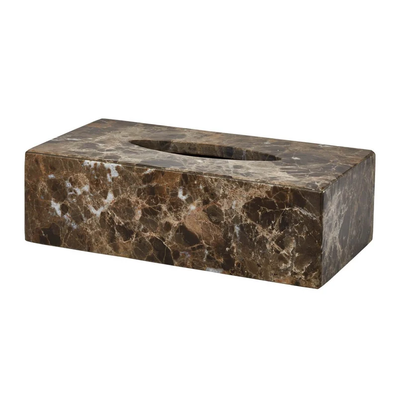 Kosmetiktuchbox Marmor braun Hammam