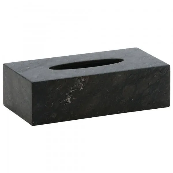Kosmetiktuchbox Marmor anthrazit Hammam