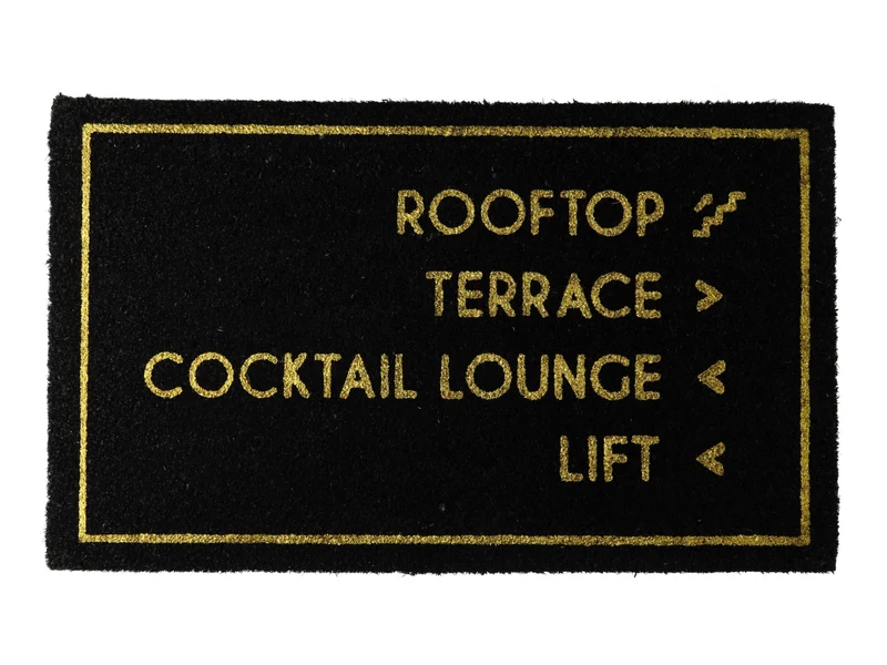 Giftcompany Fußmatte Hotel Lift schwarz 45x75cm
