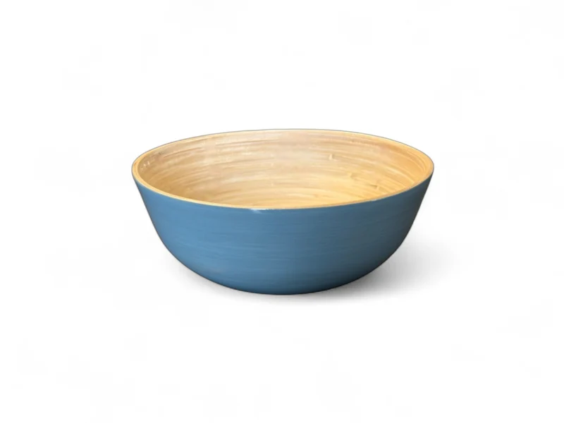 albert L. (punkt) Bambus-Schüssel taubenblau 18x7cm
