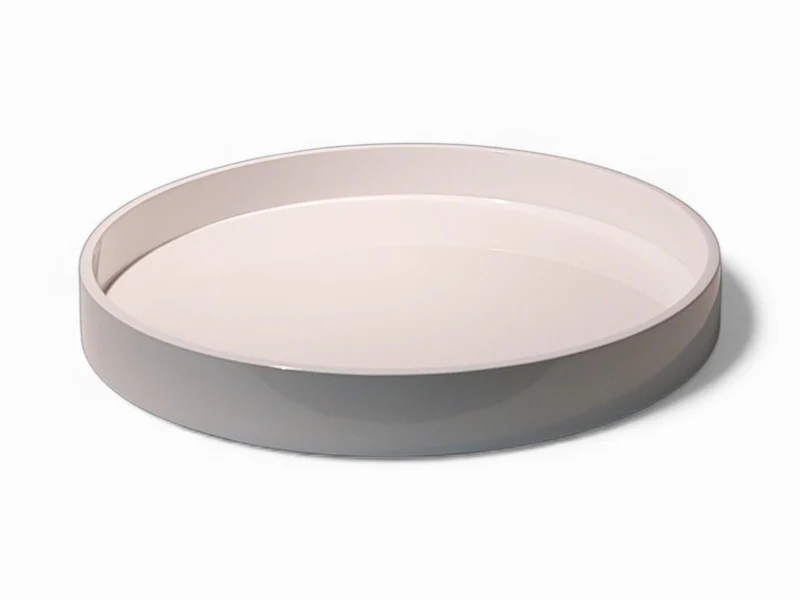 albert L. (punkt) Lacquer-Tablett weiß 30cm