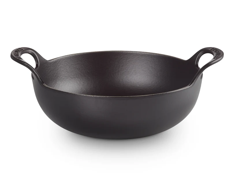 Le Creuset Balti Dish Tradition rund schwarz matt 24cm