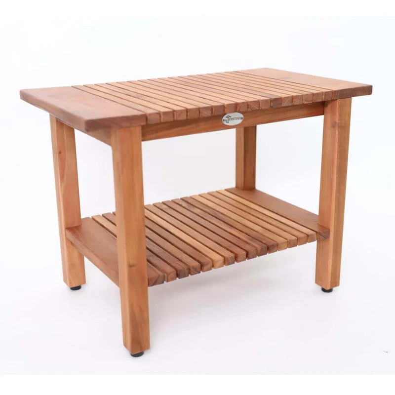 Holz Beistelltisch mit Boden