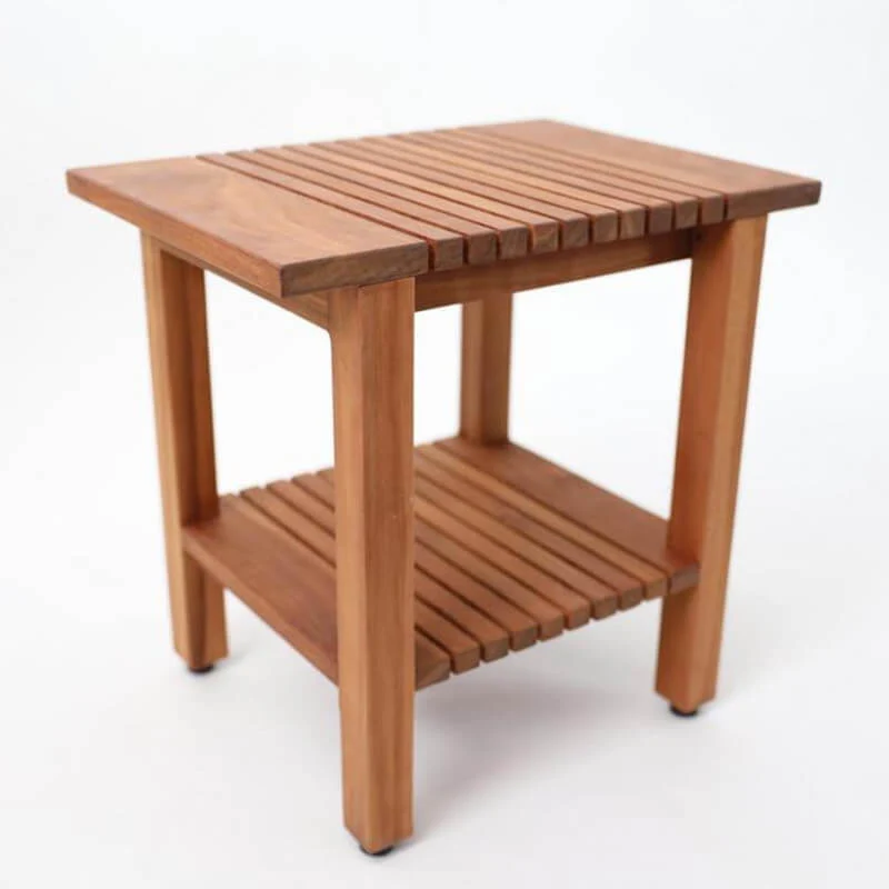 Beistelltisch aus Holz mit Boden