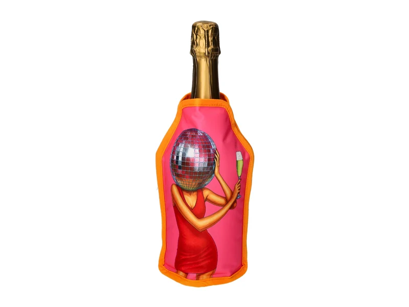 Giftcompany Froid Kühlmanschette Discokugel neon pink 23,5cm