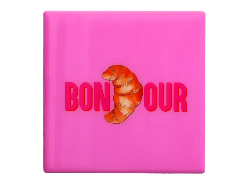 Giftcompany Love Tiles Untersetzer Bonjour rosa 11x11cm