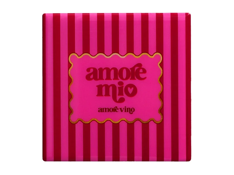 Giftcompany Love Tiles Untersetzer Amore Mio rosa/rot 11x11cm