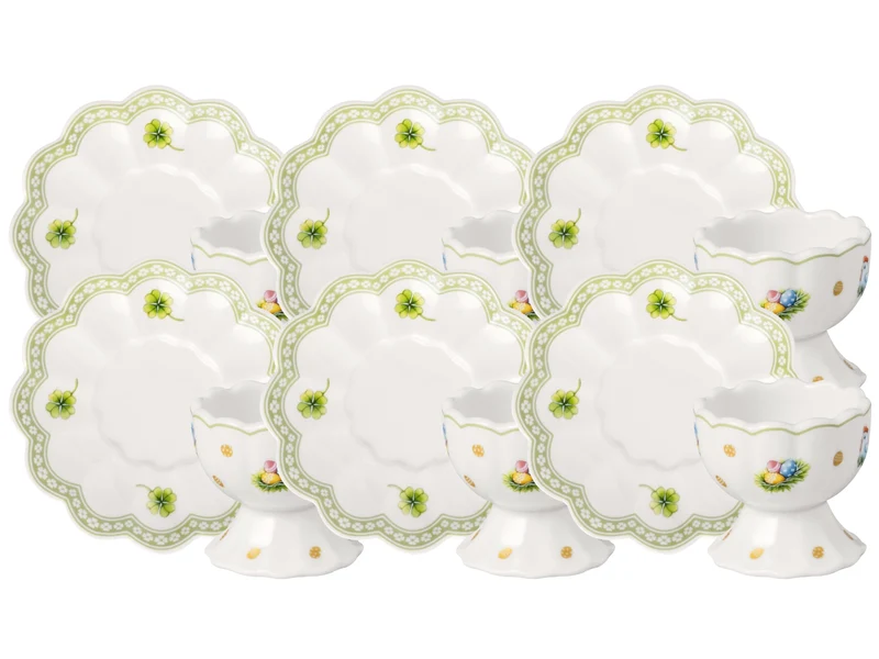 Villeroy & Boch Easter Delight Eierbecher mit Unterteller 2tlg Set6