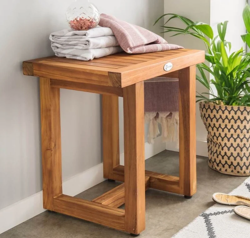 Badezimmerhocker Holz Spa