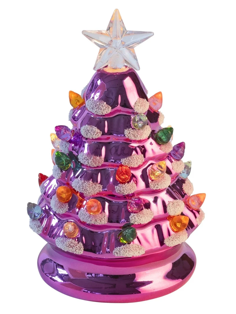 Giftcompany Luce Weihnachtsbaum mit LED pink 13,5cm