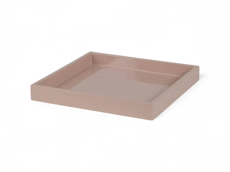 albert L. (punkt) Lacquer-Tablett puder 20x20cm