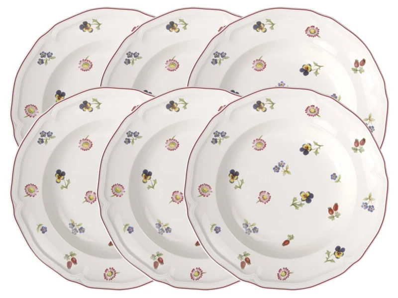 Villeroy & Boch Petite Fleur Suppenteller 23cm Set6