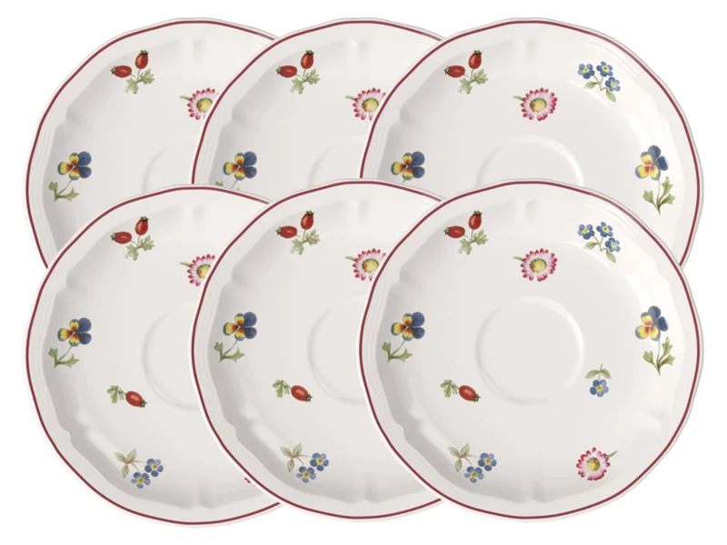 Villeroy & Boch Petite Fleur Kaffee-/Teeuntertasse 15cm Set6