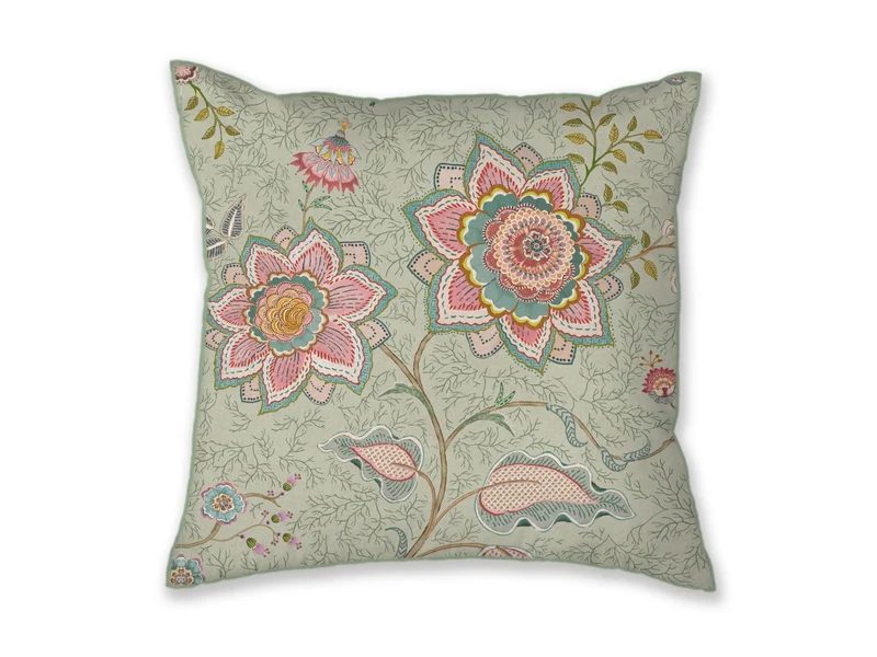 Pip Studio Mumbai Morning Kissen grün 53x53cm (1 Stück)