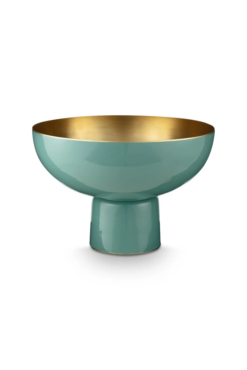 PIP STUDIO Home Deco Metal Dekoschale hellblau 30cm