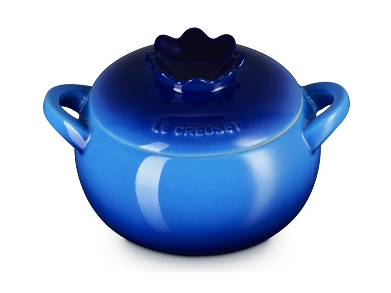 Le Creuset Mini-Cocotte Blaubeere rund azure