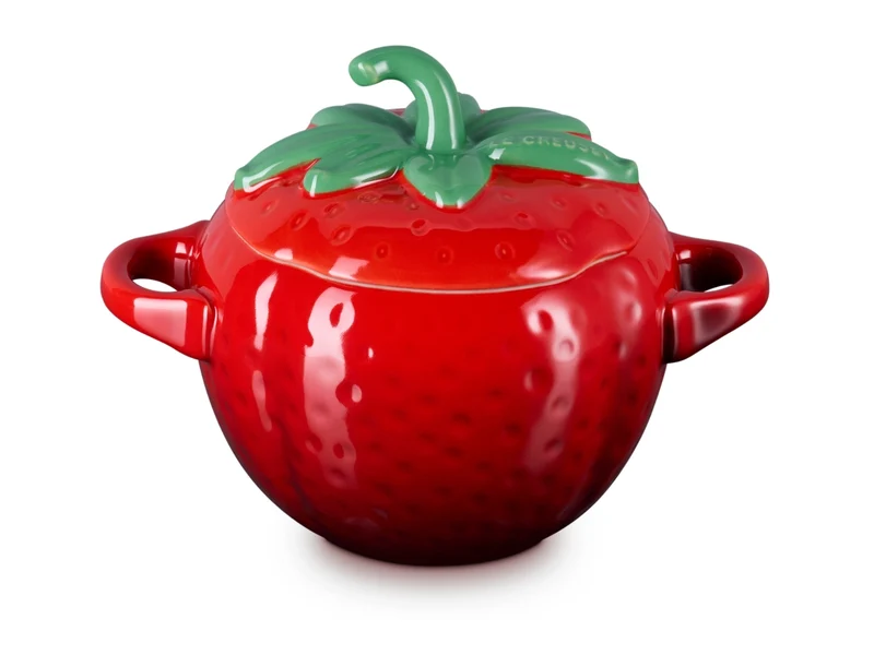 Le Creuset Mini-Cocotte Erdbeere rund kirschrot