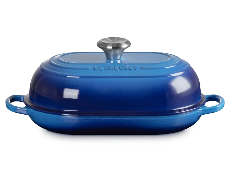 Le Creuset Brot Bräter Signature oval azure 29cm