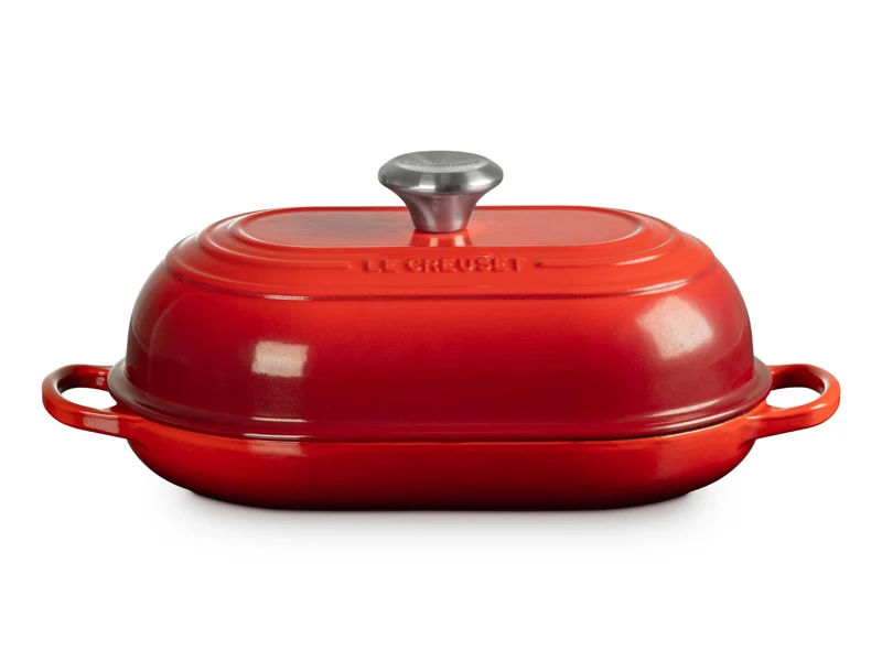 Le Creuset Brot Bräter Signature oval kirschrot 29cm