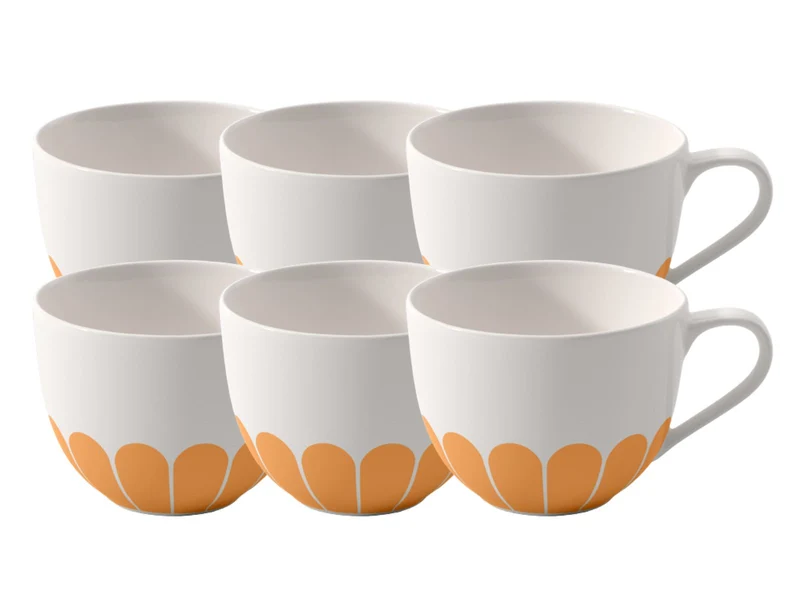 Villeroy & Boch Fleur soleil Kaffeetasse 0,16l Set6