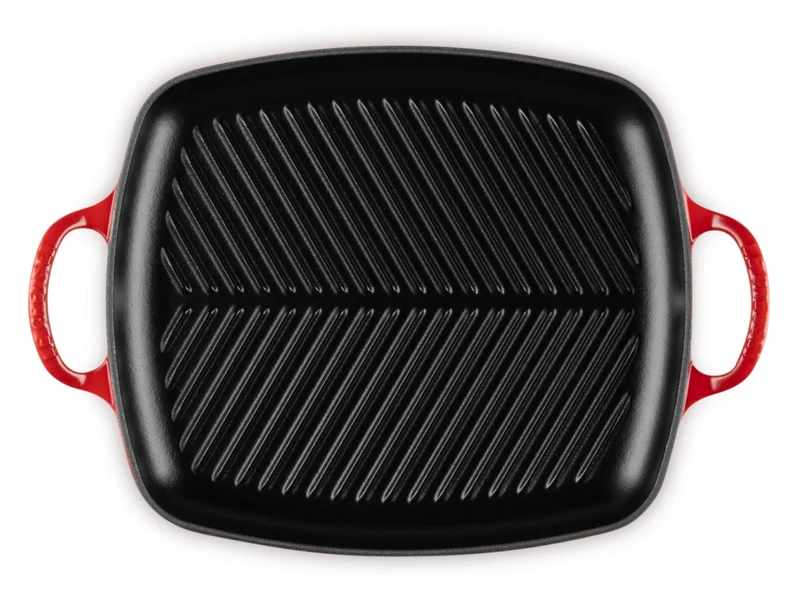 Le Creuset Grillplatte Signature rechteckig kirschrot 30cm