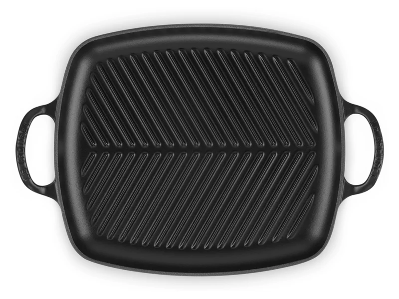 Le Creuset Grillplatte Signature rechteckig schwarz matt 30cm