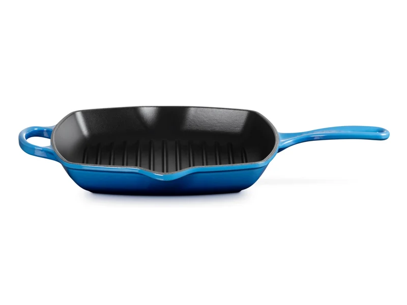 Le Creuset Grillpfanne Signature quadratisch azure 26cm