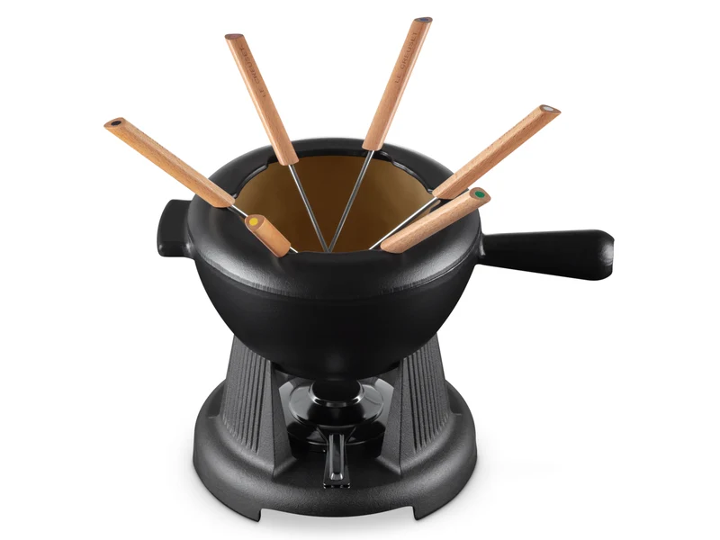 Le Creuset Käsefondue schwarz matt 2l