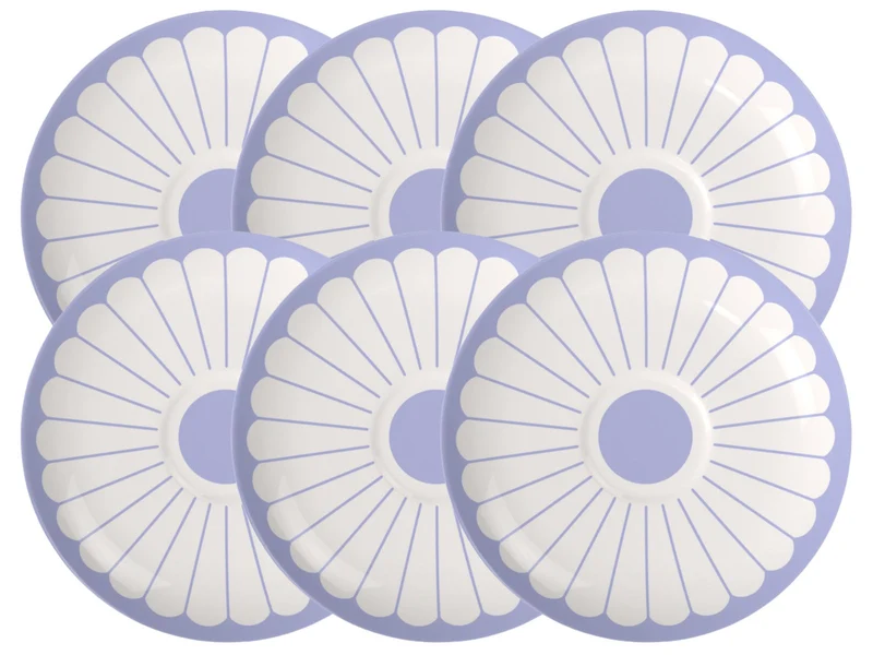 Villeroy & Boch Fleur bleu Cappuccino-Untertasse 17,5cm Set6