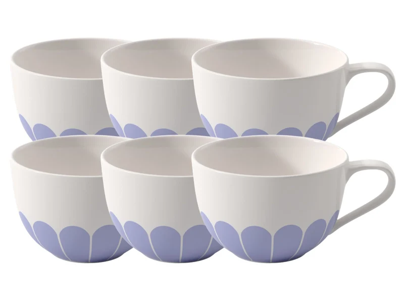 Villeroy & Boch Fleur bleu Cappuccinotasse 0,3l Set6