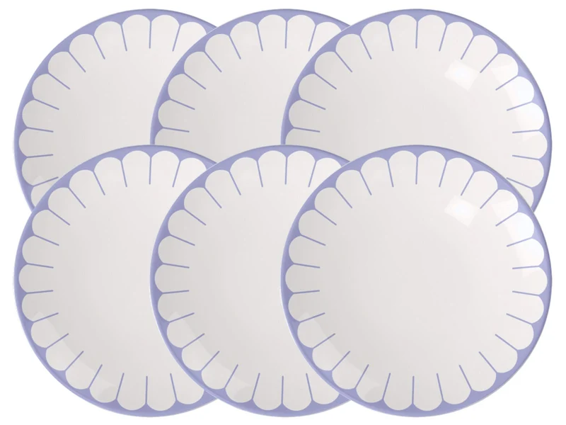 Villeroy & Boch Fleur bleu Frühstücks/Dessertteller 21cm Set6