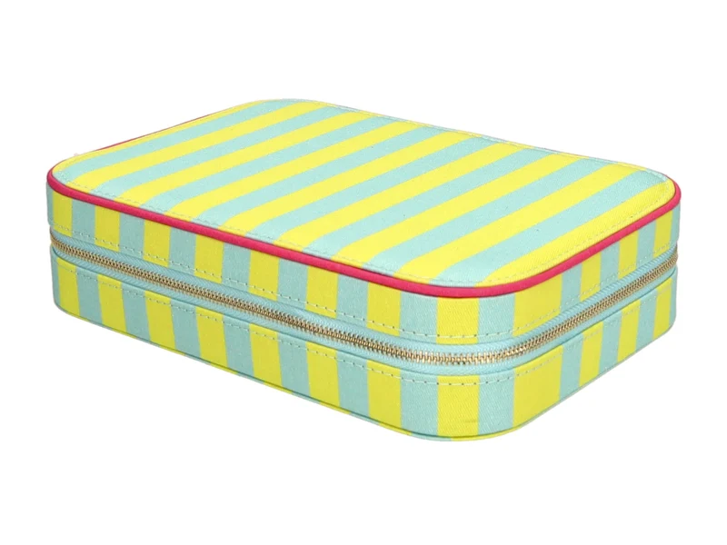 Giftcompany Treasure Schmucketui M gestreift hellgrün/türkis 24cm