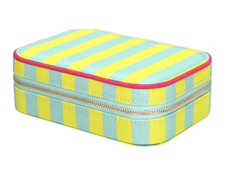 Giftcompany Treasure Schmucketui S gestreift hellgrün/türkis 16cm
