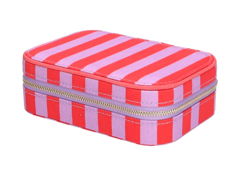 Giftcompany Treasure Schmucketui S gestreift rot/lila 16cm