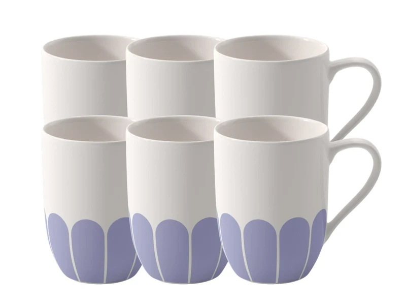 Villeroy & Boch Fleur bleu Henkelbecher 0,29l Set6